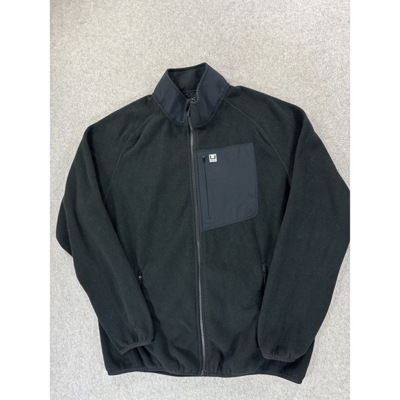 Huk Jackets & Blazers - HUK Coastline Fleece‎ Full Zip Jacket (Men's Large) Black